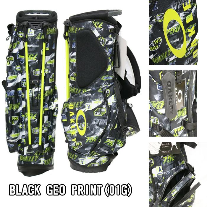 OAKLEY キャディバッグ ブラック/グリーン OAKLEY（オークリー） 【サマーセール開催中】 FOS900199 BG STAND