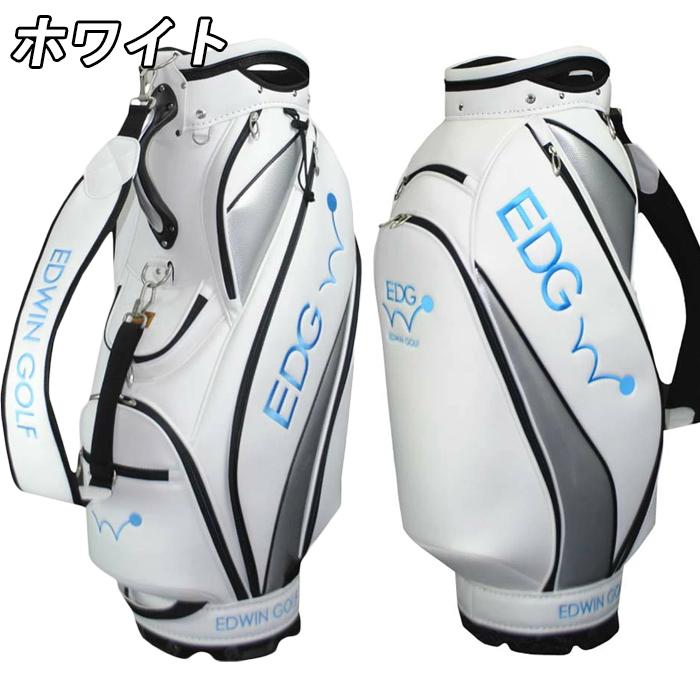 ❗️値下げ中❗️EDWIN GOLF キャディバッグ カバー付き EDWIN GOLF 9.5型キャディバッグ｜レザックス