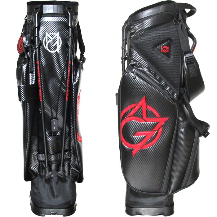 新品未使用 OMNIX GOLF 赤 キャディバッグ OMNiX GOLF 【オータムセール開催中】オムニクス ゴルフ スタンド式