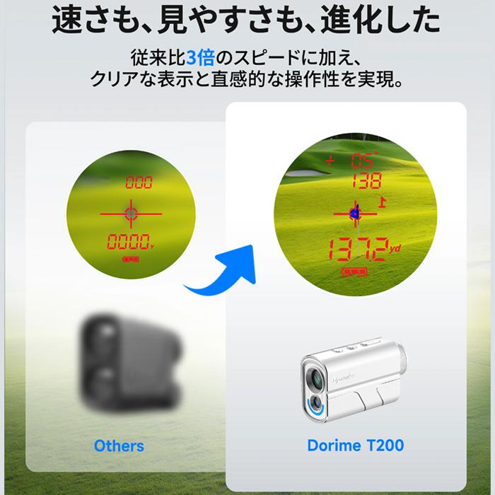 Dormie T200 ドーミー ゴルフ レーザー距離計 ゴルフ ナビ レーザー