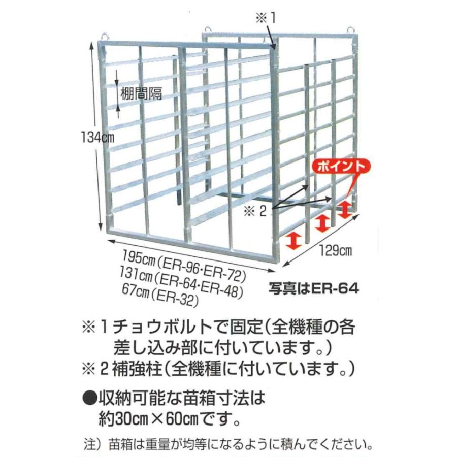 法人宛限定送料無料　ハラックス　ナエラック　ER-32　アルミ製育苗運搬器