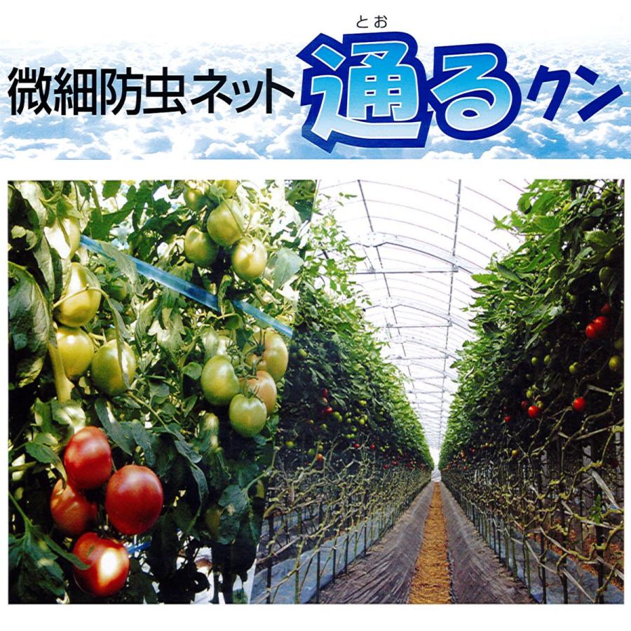 微細防虫ネット 通るクン 0.3mm×0.6mm目合 180cm×100m巻 法人宛限定