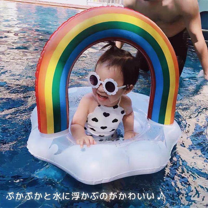 子供用 浮き輪 足入れ 座付き ベビーフロート うきわ 赤ちゃん用 キッズ 浮き具 安定感 夏 SNS映え 水遊び ビーチ プール 海水浴1〜3歳用 ポイント消化|kalany-store|07