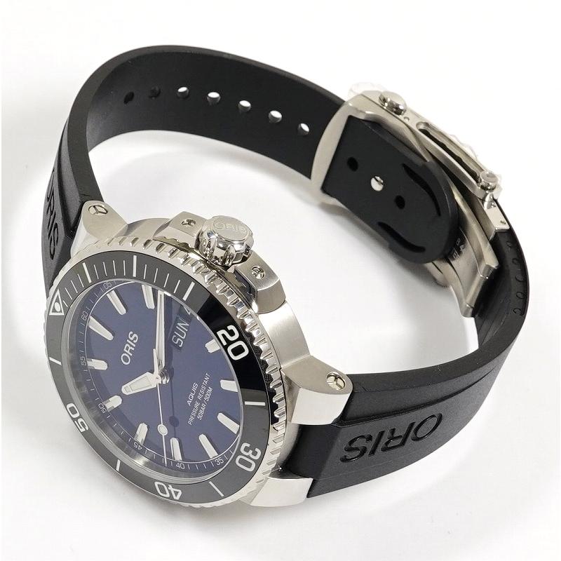 【国産】 ORIS オリス アクイス ビッグ デイデイト 752 7733 4135 メンズ SS/ラバー 自動巻き 新品未使用 【LWH1860639007】(66066円)