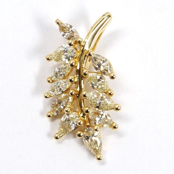 GSTV K18YG ブルートパーズ ペリドット ペンダントトップ TO約3.00ct