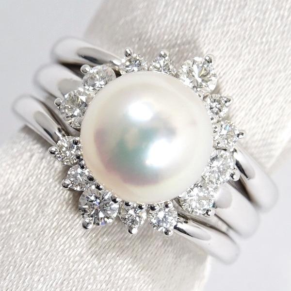 TASAKI タサキ 田崎真珠 あこや真珠 パール 8.5ミリ ダイヤモンド合計