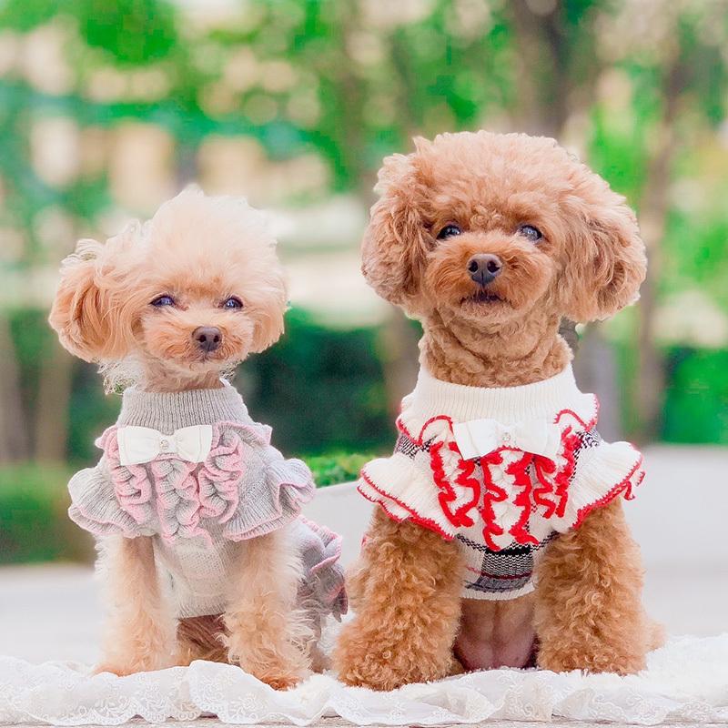 犬の服 かわいい Kalina ペットウェア トイプードル わんこ服 かりーな いぬふく 犬服 ニットカシミヤ混newチェック柄ワンピース K Kalinawansgogoh 通販 Yahoo ショッピング