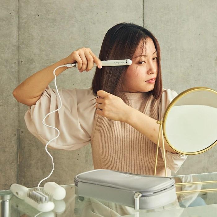 ヘアブラシアイロン セット ハイパワー 軽量 ヘアケア ヘア