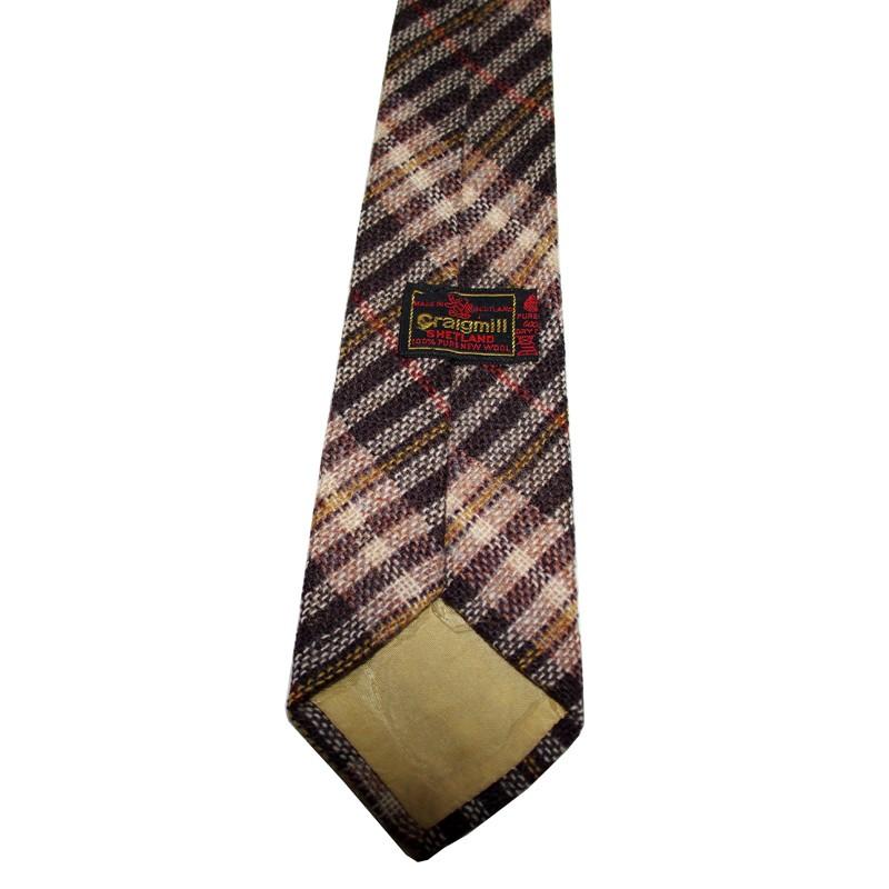 80年代ヴィンテージ・ネクタイ - Vintage Craigmill Checked Rustic