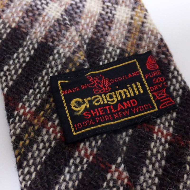 80年代ヴィンテージ・ネクタイ - Vintage Craigmill Checked Rustic