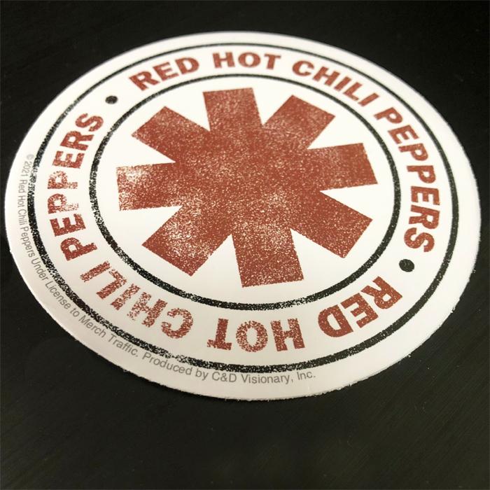 Red Hot Chili Peppers / レッド・ホット・チリ・ペッパーズ - DISTRESSED OUTLINED LOGO / ステッカー｜kaltz｜02