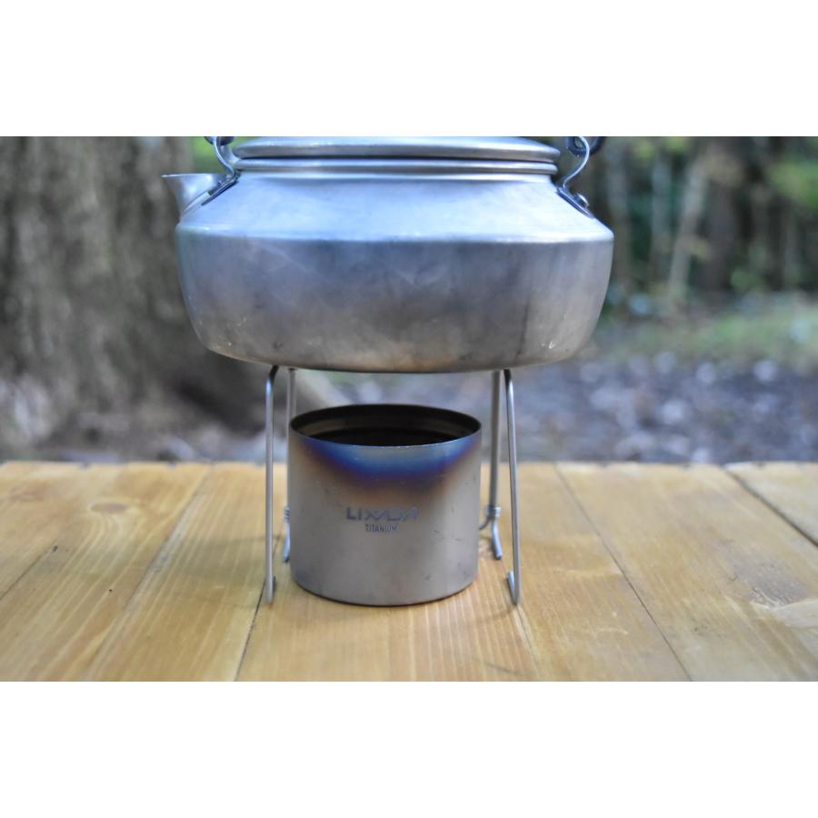 純チタン製】チタン五徳 TG-3P 超軽量 アルコールストーブ用 : KALUGII