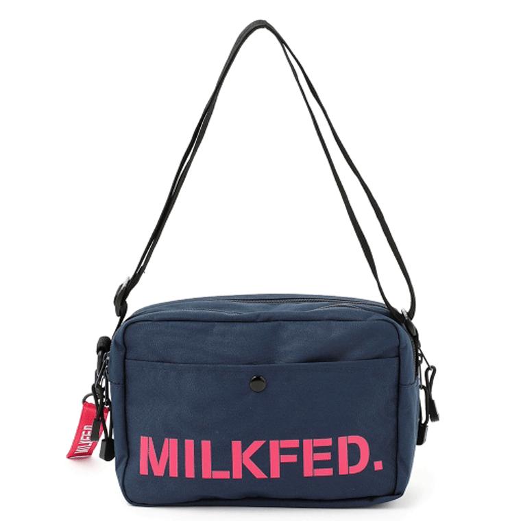 ミルクフェド ショルダーバッグ レディース SHOULDER WIDE BAG MESH POCKET 斜め掛け 軽量 サコッシュ MILKFED. 03182087｜kalulu｜10