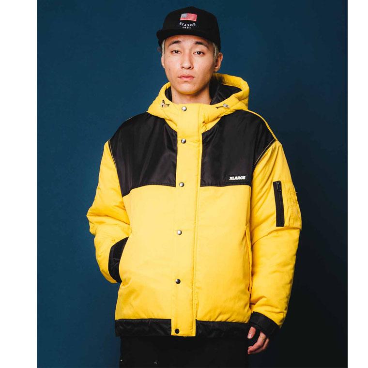 エクストララージ NYLON HOODED JACKET XLARGE ナイロンフードジャケット 軽量性 保湿性 耐久性 長袖 ブルゾン ジャンパー 101224021003｜kalulu｜04