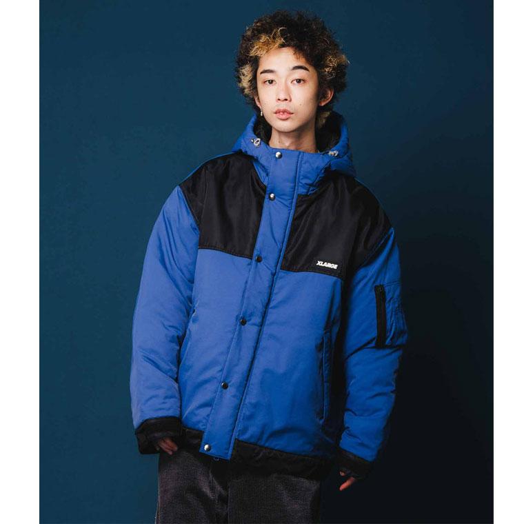 エクストララージ NYLON HOODED JACKET XLARGE ナイロンフードジャケット 軽量性 保湿性 耐久性 長袖 ブルゾン ジャンパー 101224021003｜kalulu｜06