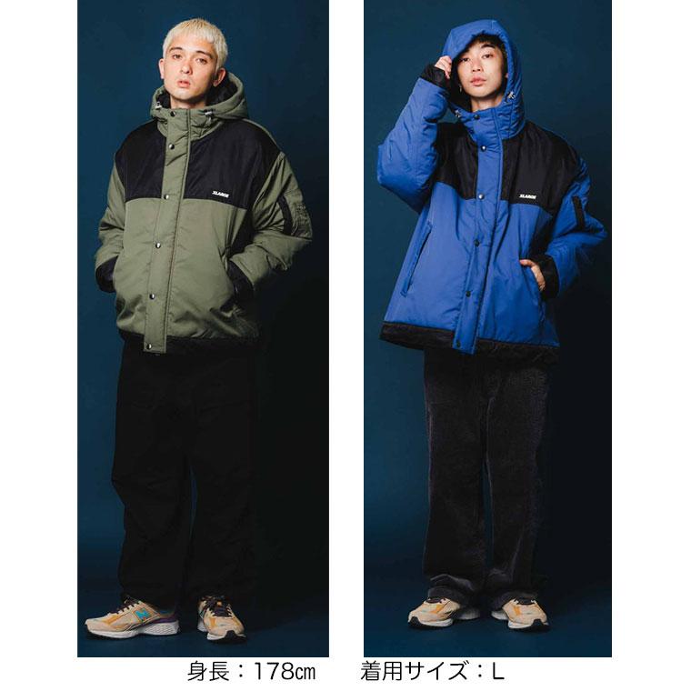 エクストララージ NYLON HOODED JACKET XLARGE ナイロンフードジャケット 軽量性 保湿性 耐久性 長袖 ブルゾン ジャンパー 101224021003｜kalulu｜09