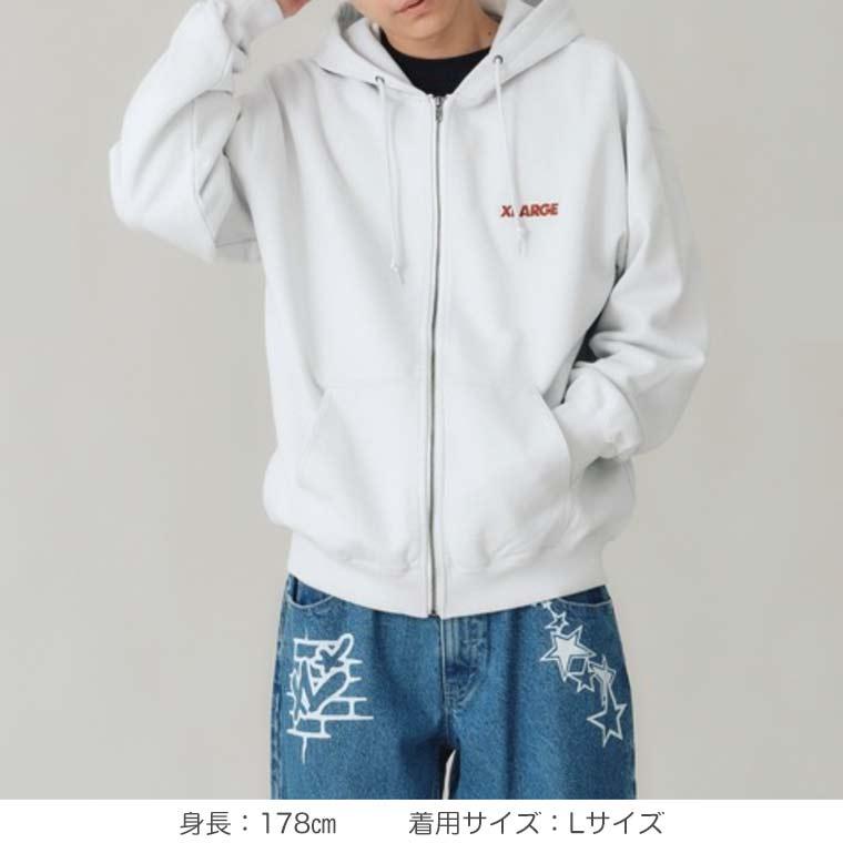 エクストララージ ジップ スウェット パーカー STANDARD LOGO ZIP HOODED SWEATSHIRT XLARGE フーディー プルオーバー 長袖 101241012001｜kalulu｜07