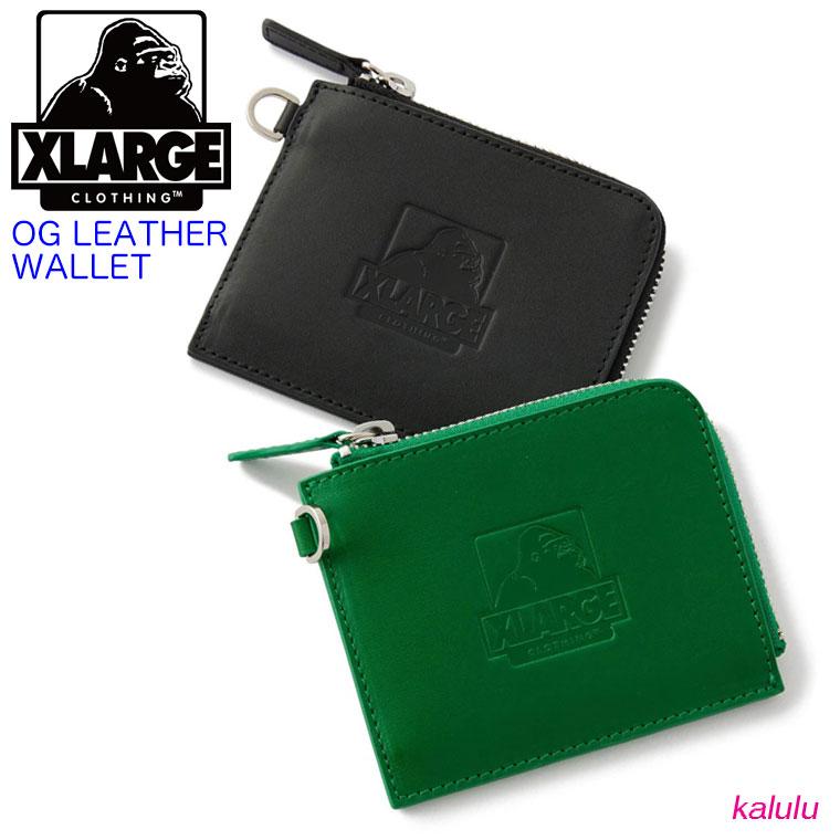 XLARGE エクストララージ 財布 OG LEATHER WALLET 牛革 ウォレット