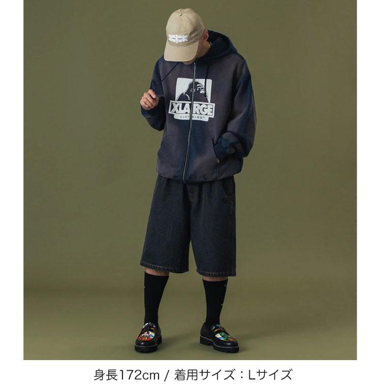 XLARGE（エクストラ ラージ） パーカー DISCHARGE PRINTED OG ZIP