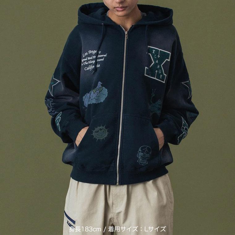 XLARGE（エクストラ ラージ） スウェット パーカー MULTI LOGO ZIP UP