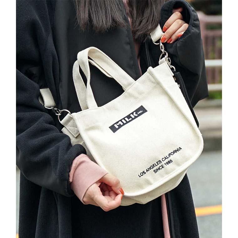 MILKFED.（ミルクフェド） ショルダーバッグ EMBROIDERED BAR MINI