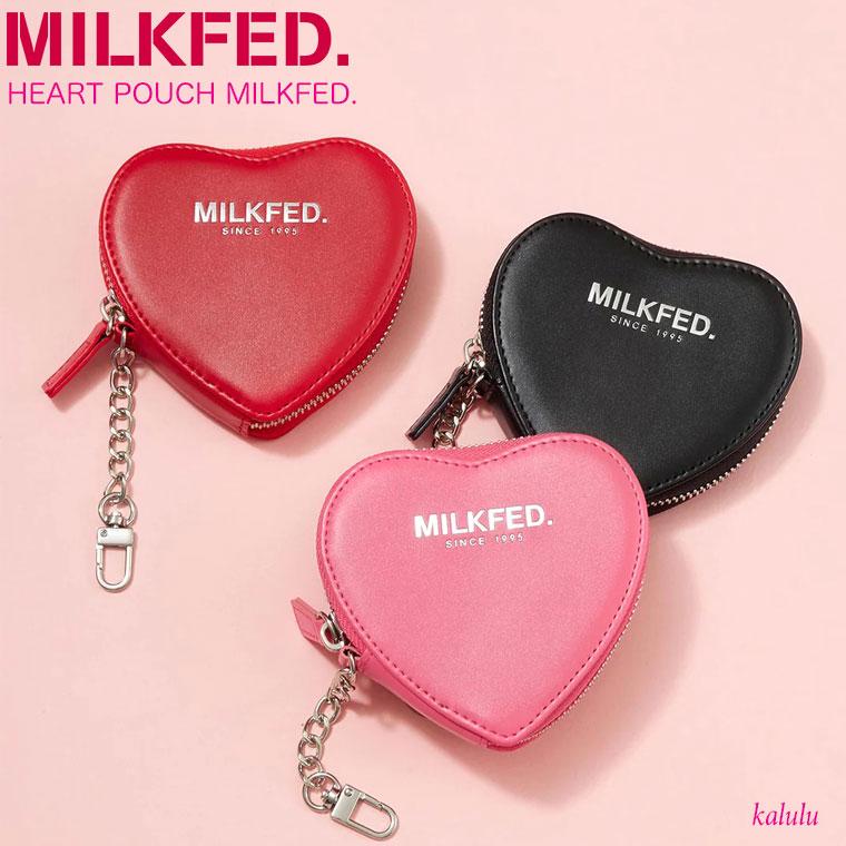 MILKFED. ミルクフェド ポーチMILKFED. HEART POUCH ハート MILKFED. ミルクフェド ポーチMILKFED. HEART POUCH ハート