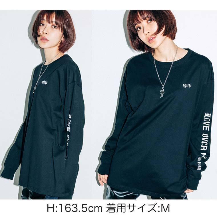 エックスガール X-girl × YURINO FACE L/S TEE 長袖 Tシャツ ロング 