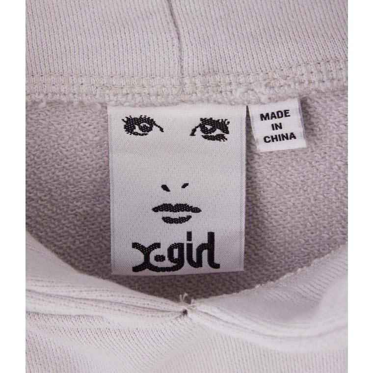 X-girl エックスガール パーカー WORDS FACE SWEAT HOODIE X-girl レディース スウェット 長袖 フード  Xgirl  ストリート カジュアル ブランド  105233012018｜kalulu｜09