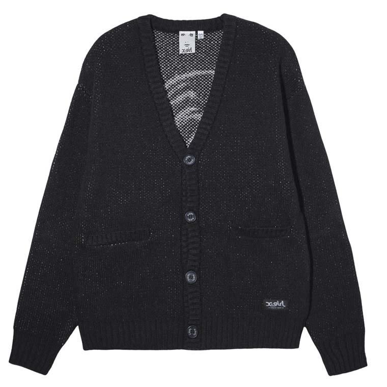 X-girl エックスガール FACE JACQUARD KNIT CARDIGAN ニット X-girl エックスガール FACE JACQUARD KNIT CARDIGAN ニット