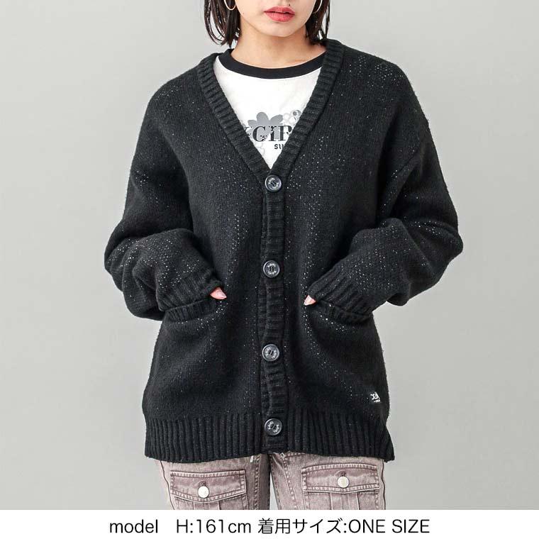 X-girl エックスガール FACE JACQUARD KNIT CARDIGAN ニット X-girl エックスガール FACE JACQUARD KNIT CARDIGAN ニット