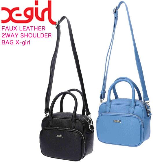 エックスガール ショルダーバッグ FAUX LEATHER 2WAY SHOULDER BAG X 