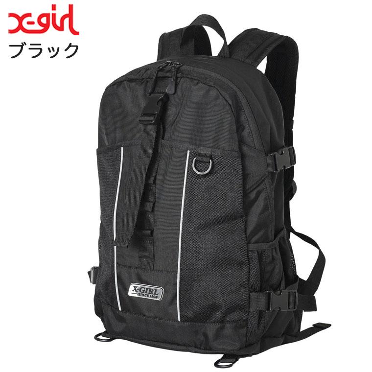 (ノベルティあり)エックスガール リュック DAISY CHAIN BACKPACK X-girl バックパック 女子 通学 通勤 学生 大容量 A4 105241053009｜kalulu｜16