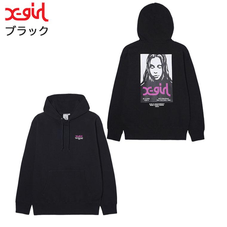 X-girl エックスガール FACE POSTER SWEAT HOODIE パーカー X-girl エックスガール FACE POSTER SWEAT HOODIE パーカー