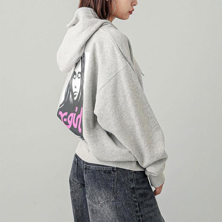 X-girl エックスガール FACE POSTER SWEAT HOODIE パーカー X-girl エックスガール FACE POSTER SWEAT HOODIE パーカー