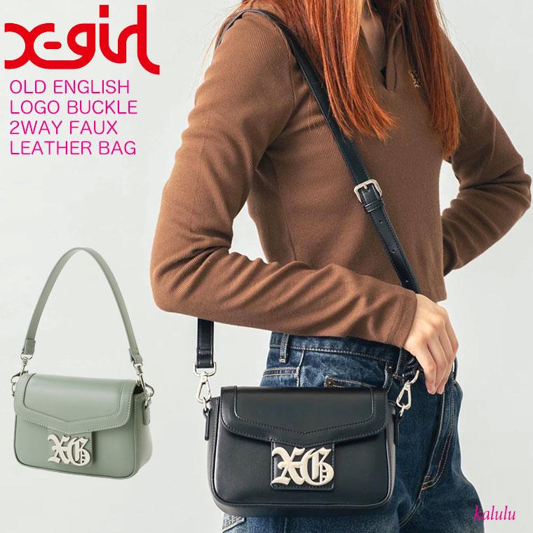 X-girl エックスガール バッグ ショルダーバッグ OLD ENGLISH X-girl エックスガール バッグ ショルダーバッグ OLD ENGLISH