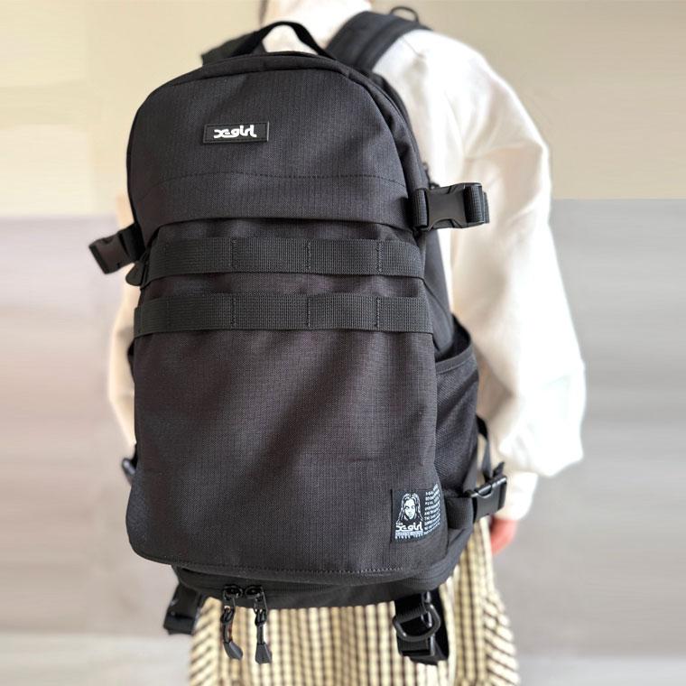 エックスガール　リュック X-girl（エックスガール） リュック FACE LABEL ADVENTURE BACKPACK