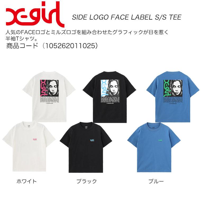 X-girl（エックスガール） X-girl Tシャツ SIDE LOGO FACE LABEL S/S