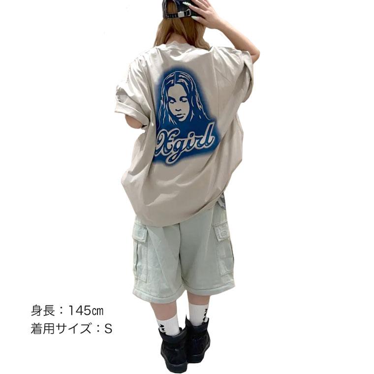X-girl（エックスガール） X-girl Tシャツ SPRAY FACE S/S BIG TEE