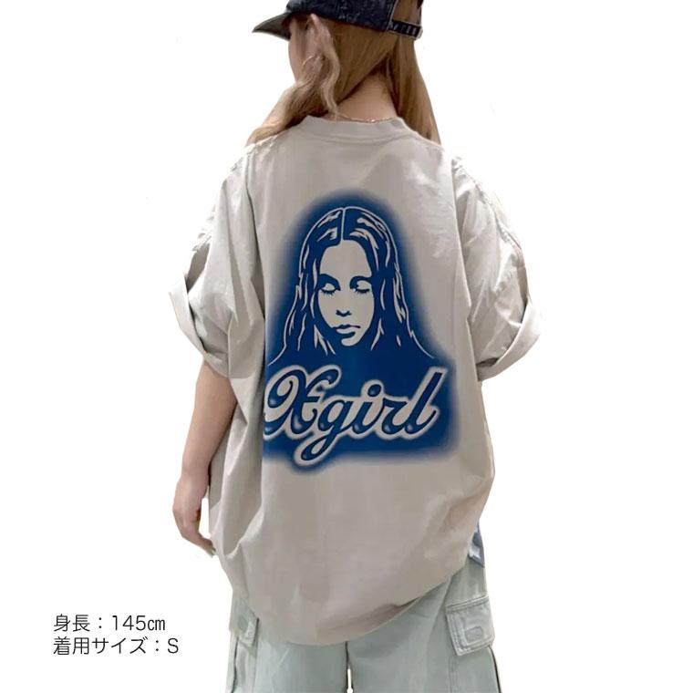 X-girl（エックスガール） X-girl Tシャツ SPRAY FACE S/S BIG TEE