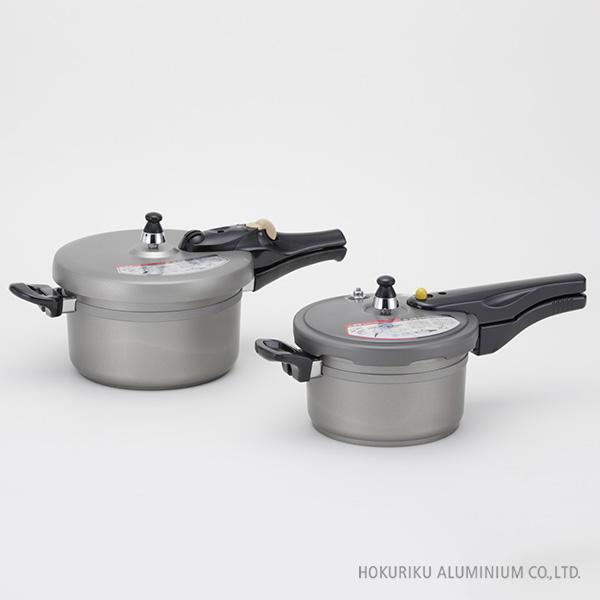 未使用品　北陸アルミニウム　圧力鍋4.5L 北陸アルミニウム IHリブロン圧力鍋 4.5L : 釜や - 通販 - Yahoo
