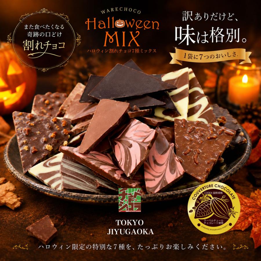 チュベ・ド・ショコラ ハロウィン 割れチョコ7種ミックス2026 600g ※10