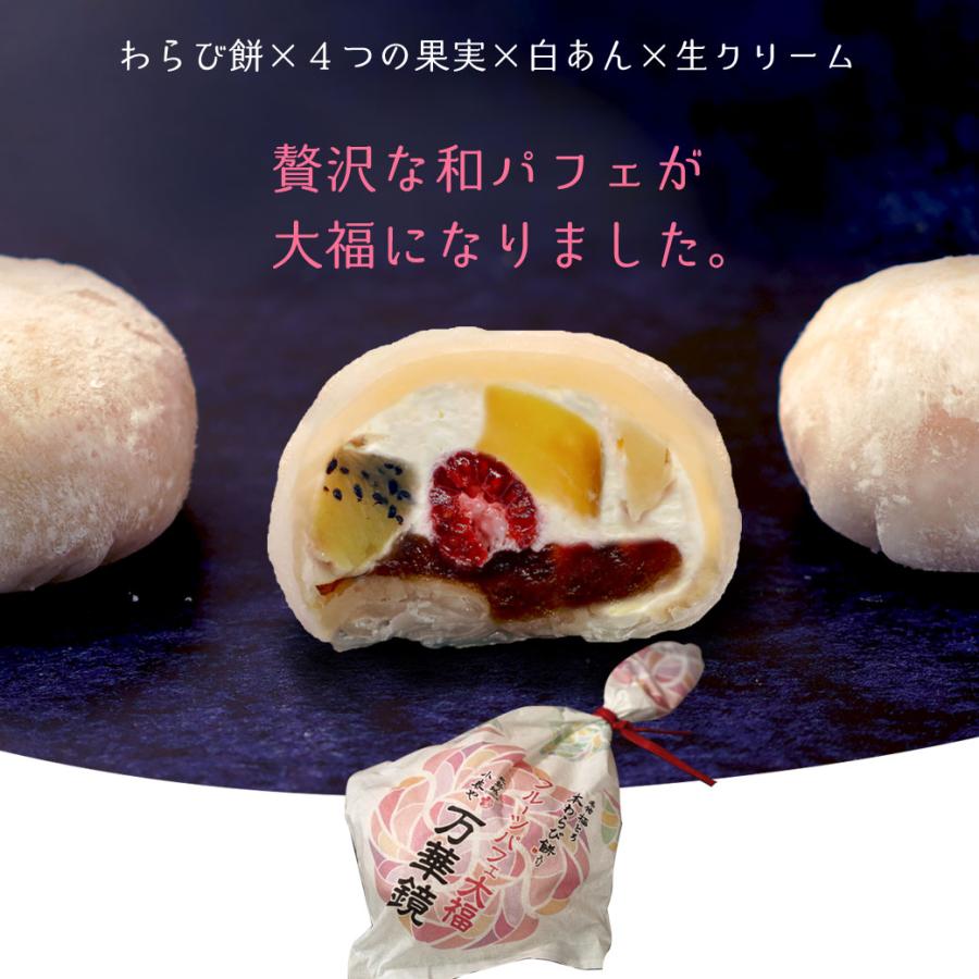 フルーツパフェ大福 万華鏡 小春や 北新地 6個 フルーツ大福 クリーム