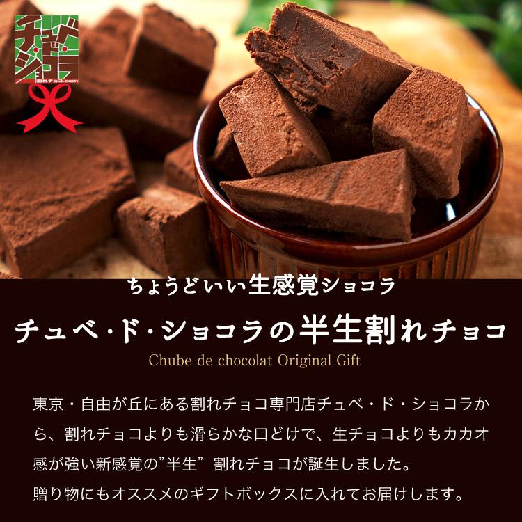 チョコレート 割れチョコ ギフト 半生割れチョコ（300g）チュベ・ド・ショコラ　生チョコギフト　贈り物　自分チョコ｜kamachu-shop｜02