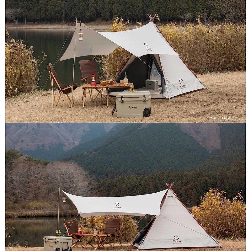 Smore(スモア) A-Base tent Tarp 420 ポリエステルタープ ヘキサタープ タープテント タープ テント ポリエステ 約 スモア Base tent Tarp ポリエステルタープ ヘキサタープ タープテント タープ テント ポリエステ サイズ 防水