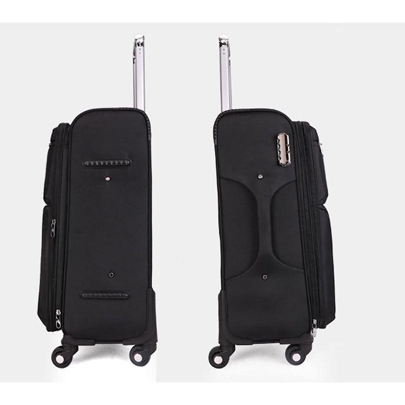 スーツケース 布製キャスターバッグ 持ちやすい 無地 シンプル 