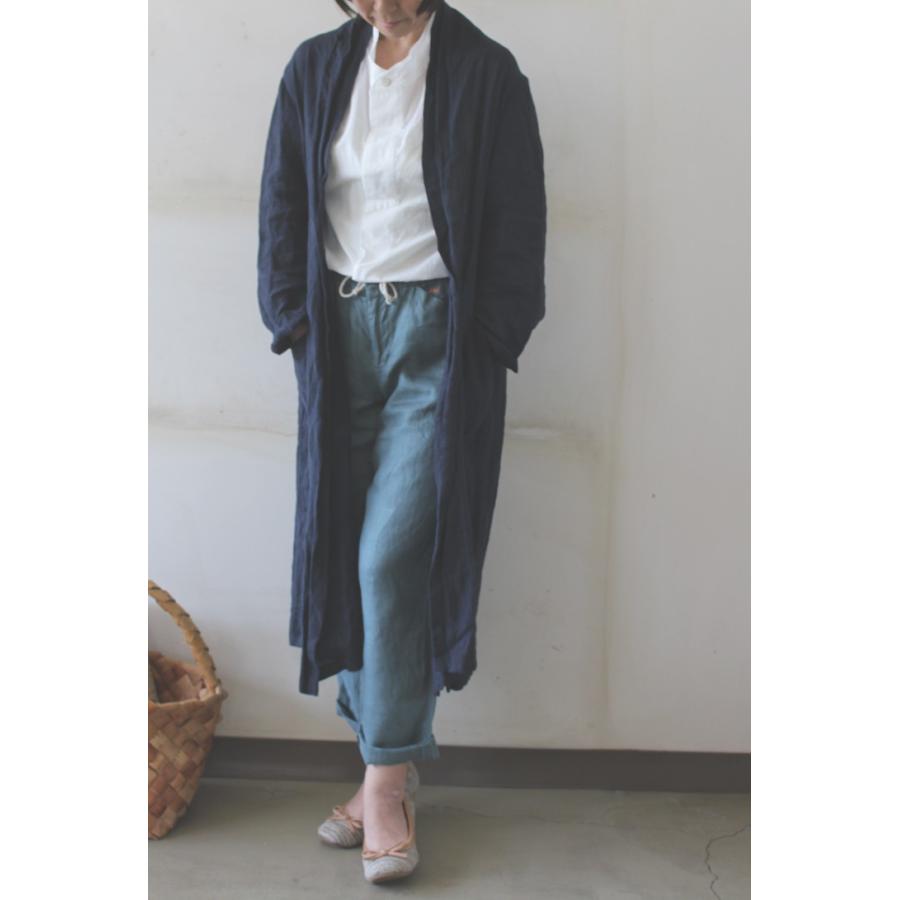 リネンコート ロングコート 欲しいの long coat 人気No.1 lithuanian linen 受注生産品 100% 全40カラー対応