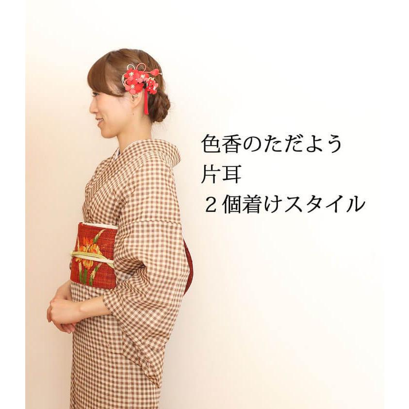 グリーンアジサイのかんざし髪飾り 成人式和装 結婚式 アップスタイル かんざし ヘアアクセサリー 40代 50代 60代 一本挿し 髪飾り 緑