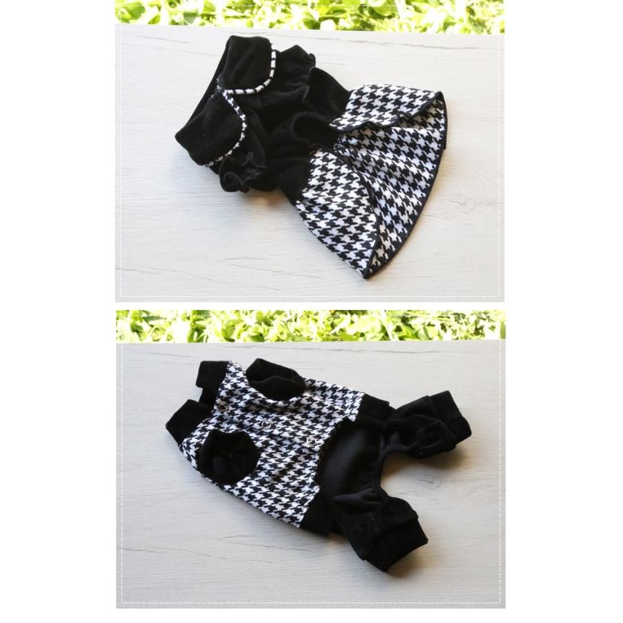 kamakuradog（鎌倉DOG） 千鳥柄ワンピース＆つなぎ 犬 服 : 鎌倉DOG