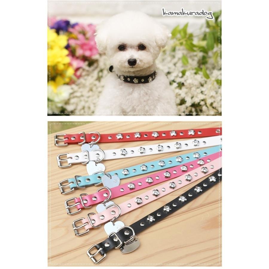 kamakuradog スタッズフラワー首輪 犬の首輪 : 鎌倉DOG Yahoo!店
