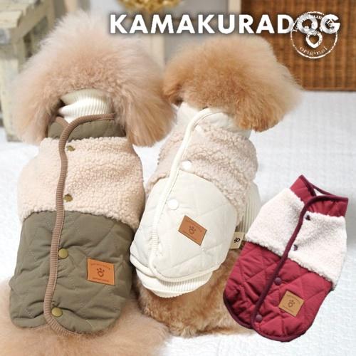 kamakuradog NEWショルダーボアベスト 犬の服 : 鎌倉DOG Yahoo!店